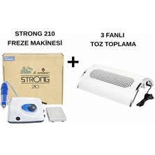 Fontenay Protez Tırnak Kalıcı Oje Seti (Strong 210 Freze Makinesi + Toz Toplama)