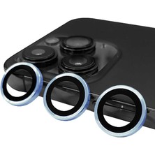 Büşra Ayhan iPhone 14 Pro Max Uyumlu Bsay Cl-07 Kamera Lens Koruyucu-Mavi