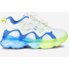 Vicco Sunday Işıklı Erkek Okul Öncesi Beyaz/saks Mavi Spor Ayakkabı