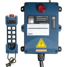 Derko GT-LD08 Çift Hızlı 6 Yön Hareket Uzaktan Vinç Kumanda Kontrol Seti Acil Stoplu Ac/dc 24-264V