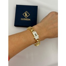 Luseda VIP Zirkon Taşlı Gurmet Kelepçe Bileklik