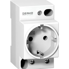 Derko 10 Adet 2p 16A Pano Tipi Priz