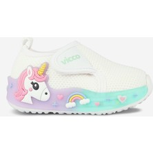 Vicco Jeli Işıklı Kız Bebek Beyaz Günlük Ayakkabı