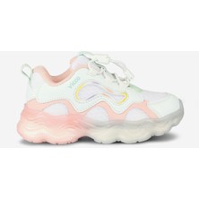 Vicco Sunday Işıklı Kız Okul Öncesi Beyaz/pudra Spor Ayakkabı