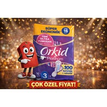 Orkid Platinum Uzun Extra 16'lı Süper Ekonomik Ped