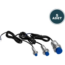 Derko 5 Adet Metrik 30 Endüktif Sensör 13MM Algılama Mesafesi 6-36VDC Npn-No Çıkışlı