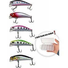 Arkhelais Minnow Rapala 4,5 cm 3,5 gr Yapay Balık Yemi 5’li Paket – Spin ve At-Çek Kullanımına Uygun
