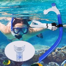 WİderMarkt Profesyonel Antrenman Şnorkeli –Antibakteriyel Silikon Ağızlık, Su Tahliye Valfli, Ayarlanabilir