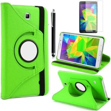 Büşra Ayhan Galaxy Tab 4 7.0 T230  Uyumlu Bsay Dönebilen Standlı Kılıf-Yeşil