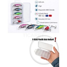 Arkhelais Minnow Rapala 4,5 cm 3 gr Yapay Balık Yemi 5’li Paket – Spin ve At-Çek Kullanımına Uygun