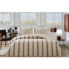 Özdilek Nevresim Takımı  Fitted Çarşaflı Ranforce Çift Kişilik  Krem Lınea Nova