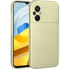 Büşra Ayhan Xiaomi Poco M5 Kılıf Bsay Premier Silikon Kapak-Gold