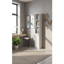 Yeti Mobilya FLAT30 Kitaplık 1 Kapaklı Kütüphane Çok Amaçlı Dolap