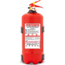 İnterform 2 kg Abc Kuru Kimyevi Tozlu Yangın Söndürme Tüpü