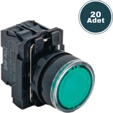 Derko 20 Adet Işıklı Start Buton (24V Dc)
