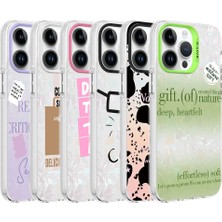 Büşra Ayhan Apple iPhone 14 Pro Max Kılıf Mermer Desenli Bsay Marbello Kapak-Pembe