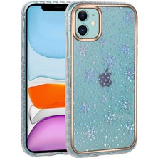 Büşra Ayhan iPhone 11 Kılıf Desenli Parlayan Transparan Bsay Avva KAPAK-NO13