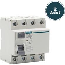 Derko 1 Adet 4p 100AMPER 300MILIAMPER Mekanik Kaçak Akım Rölesi