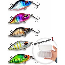 Arkhelais Minnow Rapala 4,4 cm 3,5 gr Yapay Balık Yemi 5’li Paket – Spin ve At-Çek Kullanımına Uygun