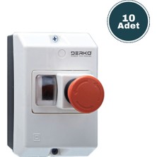 Derko Acil Stop Butonlu Su Geçirmez Motor Koruma Kutusu 5 Adet