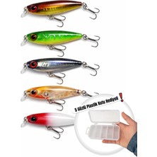 Arkhelais Minnow Rapala - 5,7 cm 4,7 gr Yapay Balık Yemi 5’li Paket – Spin ve At-Çek Kullanımına Uygun