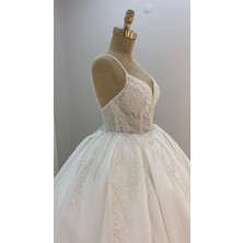 Arden Moda Prenses Pileli Gelinlik