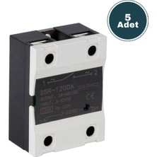 Derko  5 Adet Solıd State Röle (Ssr) 1 Kutup 100A 3-32 Vdc Giriş 24-480 Vac Çıkış