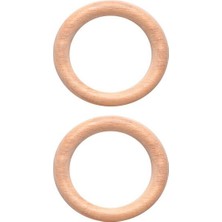 Argesco Mühendislik Amigurimi Ahşap Halka 7 cm 2'li