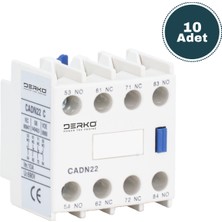 Derko Kontaktör Yardımcı Kontak 2no 2nc 10 Adet