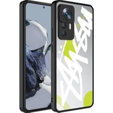 Büşra Ayhan Xiaomi Mi 12T Kılıf Aynalı Desenli Kamera Korumalı Parlak Bsay Mirror Kapak-Yazı