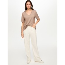 Faik Sönmez V Yaka Kısa Kol  T-Shırt S26TSH001