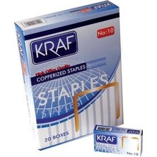 Kraf Zımba Teli No:10 Sarı 20 Li 245G Dayanıklı Metal Malzeme ile Yüksek Kalite