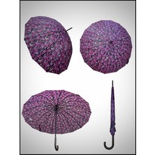 Rubenis Şık 16 Telli Otomatik Baston Şemsiye, Dayanıklı ve Kullanışlı Tasarım