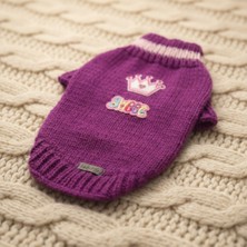 Lady Fify Kedi ve Köpek Için Sweet Queen Mor Kazak