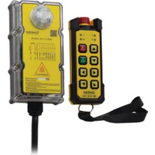 Derko TY-B6D Çift Hızlı 6 Yön Hareket Uzaktan Vinç Kumanda Kontrol Seti Acil Stoplu  24-500VAC