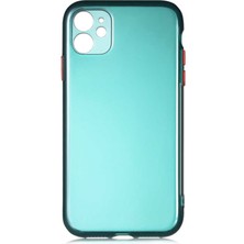 Büşra Ayhan iPhone 11 Uyumlu Bsay Bistro Kapak-Koyu Yeşil