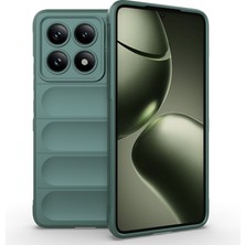 Büşra Ayhan 14T Kılıf Esnek Tpu Oyuklu Arka Yüzey Tasarımlı Bsay Etnik Silikon Kapak - Koyu Yeşil