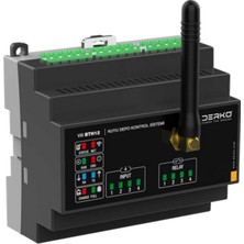 Derko 4 Girişli Telefonla Kumanda Gsm Dalgıç Pompa Kontrol Bahçe Otomatik Sulama Rölesi Vana Akıllı Sera Uzatma Antenli Solar Panel Uyumlu 24VDC