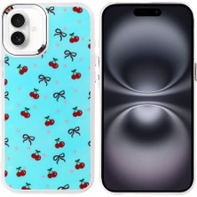 Büşra Ayhan iPhone 16 Plus Kılıf Airbag Tasarımlı Bsay Hadra Kapak - Kiraz