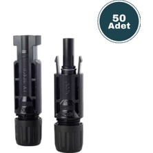 Derko 50 Adet Mc4 1000VDC Solar Panel Güneş Enerjisi Konnektör