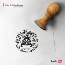 Baskı Life Kişiye Özel Kitap Damgası Kitap Mührü Kaşe Kitap Mühür Özel Damga 84