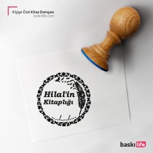 Baskı Life Kişiye Özel Kitap Damgası Kitap Mührü Kaşe Kitap Mühür Özel Damga 52