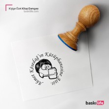 Baskı Life Kişiye Özel Kitap Damgası Kitap Mührü Kaşe Kitap Mühür Özel Damga 234
