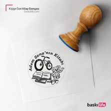 Baskı Life Kişiye Özel Kitap Damgası Kitap Mührü Kaşe Kitap Mühür Özel Damga 219