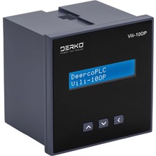 Derko Yerli Yazılım Plc Vılı 12PR-RTC - Panel Tipi / Gerçek Zaman Saatli / 10 Giriş-8 Röle Çıkış / 2 Analog Giriş