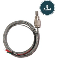 Derko  5 Adet Sıcaklık Sensörü Termokupl K Tipi 5X200 mm Nıcr-Nı