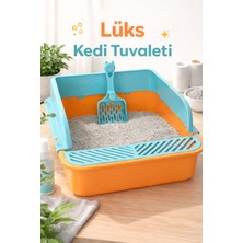 Arkhelais Kedi Tuvaleti - Kürek Hediyeli - Sıçrama Önleyici Tasarım