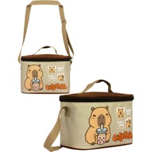 Ümit Çanta Capybara Açık Renkli Termal Beslenme Çantası 23 × 15 × 16