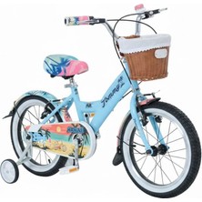 Tommybike 16 Jant Bisiklet Hawaii Hasır Sepetli, Deri Elcikli Çocuk Bisikleti, 4-6 Yaş Çocuk Bisikleti