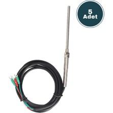 Derko  5 Adet Sıcaklık Sensörü Termokupl J Tipi 5X150 mm Fe-Const